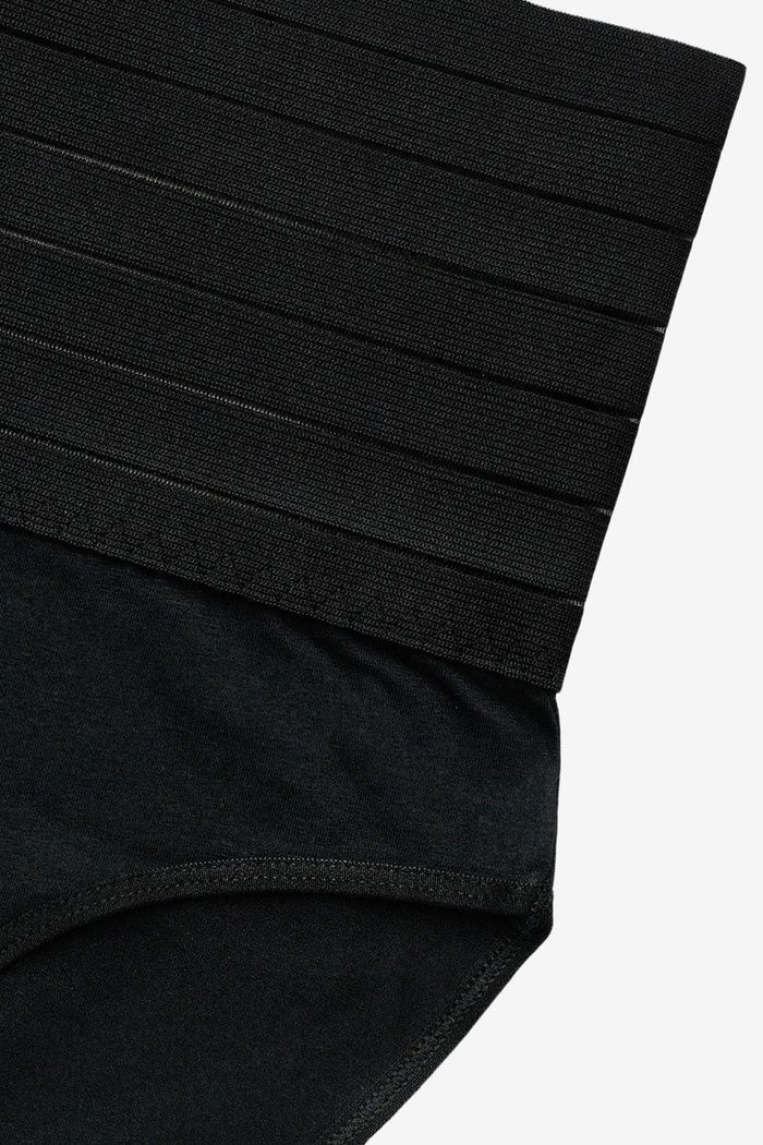 Женские утягивающие корсетные трусики из хлопка 5884-black-l фото