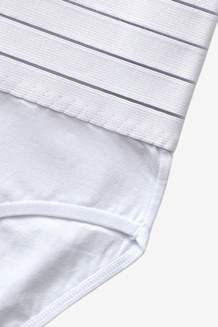 Женские утягивающие корсетные трусики из хлопка 5884-white-xl фото